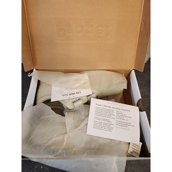 Propet Life Walker Strap Shoes Mens Size 13 White Leather Walking Sneakers M3705 - Picture 4 of 14